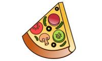 Come disegnare una fetta di pizza