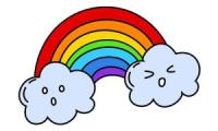 Come disegnare un arcobaleno