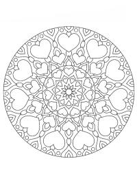 Mandala cuori