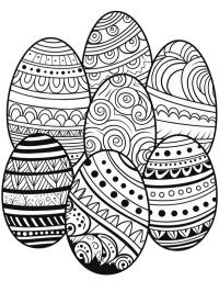 7 Mandala uova di Pasqua