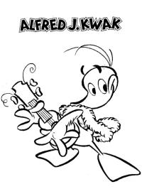 Alfred Jodocus Kwak con la chitarra