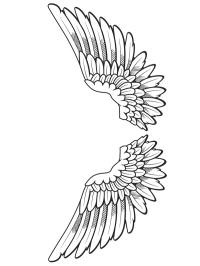 Tatuaggio delle ali di un angelo