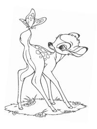 Bambi con farfalla