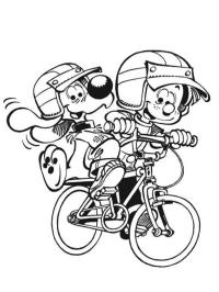 Billie e Bollie in bicicletta