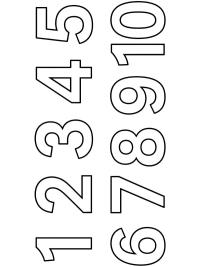 Numeri da 1 a 10