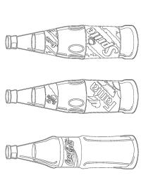Bottiglie di Coca Cola, Fanta e Sprite