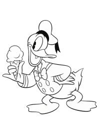 Paperino con il gelato
