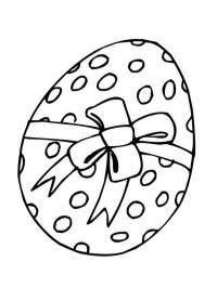 Uovo decorato con fiocco