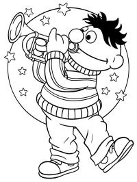 Ernie suona la tromba