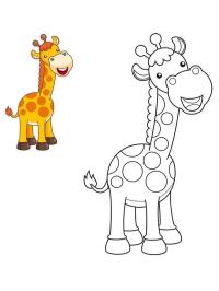 Colora la giraffa