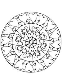 Mandala cuori