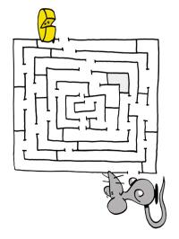 Labirinto topo e formaggio