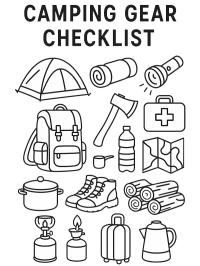 Checklist dell'attrezzatura da campeggio