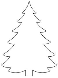 Stencil per albero di Natale