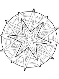 Mandala stella di Natale