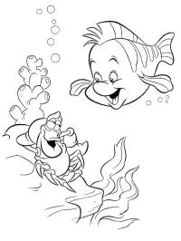 granchio Sebastian e Flounder