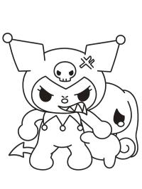 Kuromi protegge Cinnamoroll