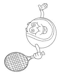 Palla da tennis sorridente