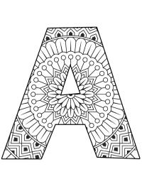 Mandala lettera A
