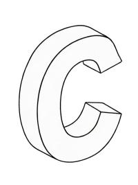 Lettera C 3D