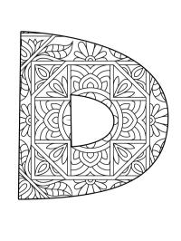 Mandala lettera D