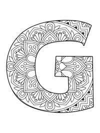 Mandala lettera G