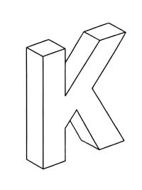 Lettera K 3D