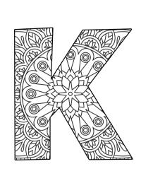 Mandala lettera K