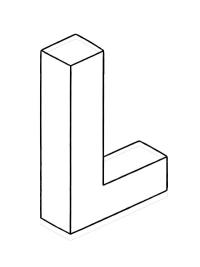 Lettera L 3D