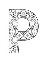 Mandala lettera P