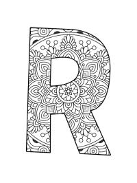 Mandala lettera R