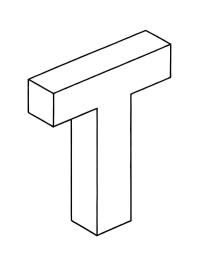 Lettera T 3D