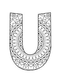 Mandala lettera U