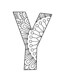 Mandala lettera Y