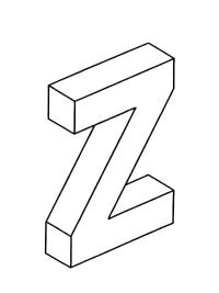 Lettera Z 3D