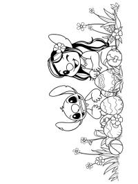 Lilo e Stitch festeggiano la Pasqua