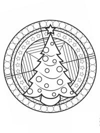 Mandala albero di Natale