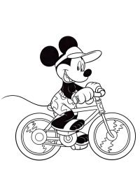 Topolino in bicicletta