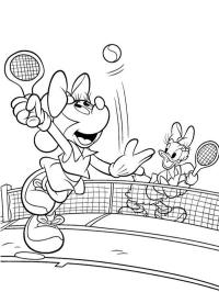 Minnie e Paperina giocano a tennis