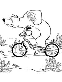 Masha e orso in bicicletta
