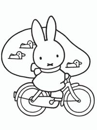 Miffy in bici
