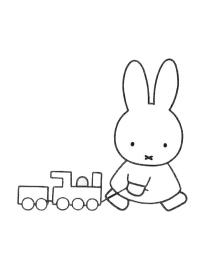 Miffy che tira il trenino