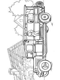 Vecchio camion dei pompieri