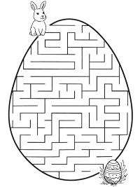 Uova di Pasqua labirinto