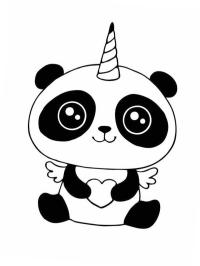 Panda unicorno