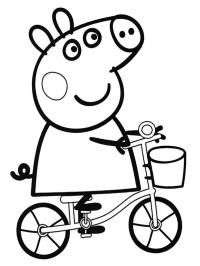 Peppa in bicicletta