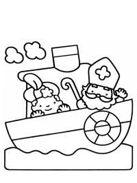 Piet e san Nicola sulla barca