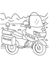 Moto della polizia