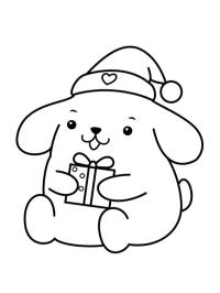 Pompompurin con berretto da Babbo Natale