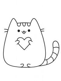Pusheen con cuore